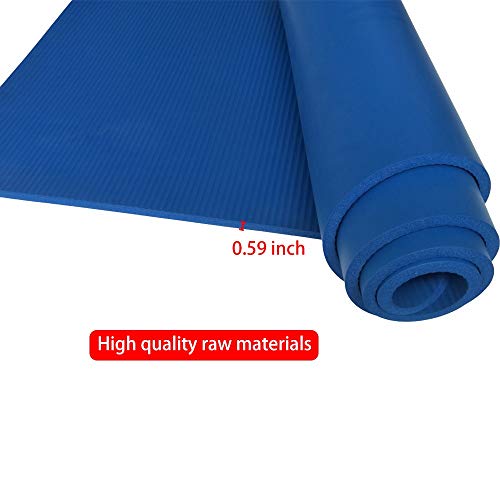417brSRk5cL Ultimate Comfort with the 72-Inch Non-Slip Yoga Mat - Extra Thick, Cushioned, and Portable Workout Mat with Carrying Strap and Storage Bag