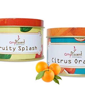 Ampliscent Scented Candles 100% Soy Wax Portable
