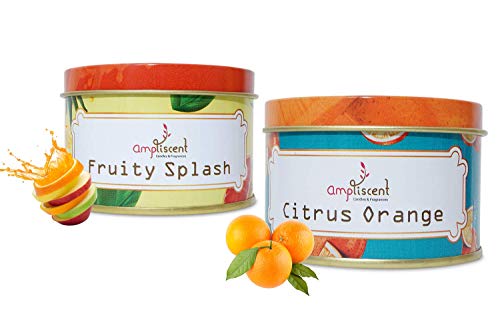 Ampliscent Scented Candles 100% Soy Wax Portable