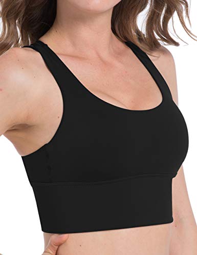 417wXQzl8qL OXZNO Strappy Padded Sports Bras for Women