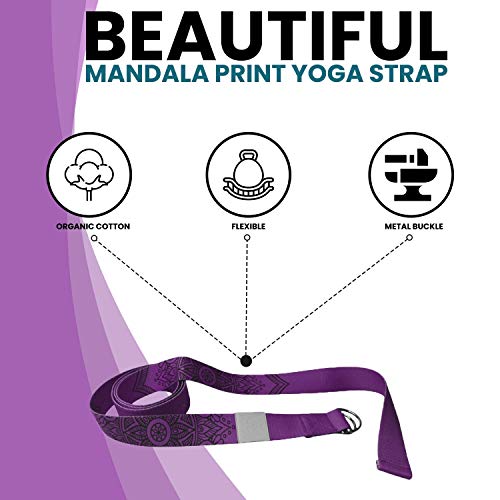 Yoga World Yoga Strap - Stretch Belt for Flexibility Training
