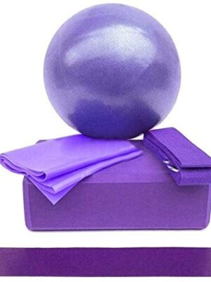 luckylele 5 Pieces Yoga Starter Kit Yoga Equipment Set