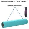 DAWAY Eco Friendly TPE Yoga Mat - Y8 Wide Thick