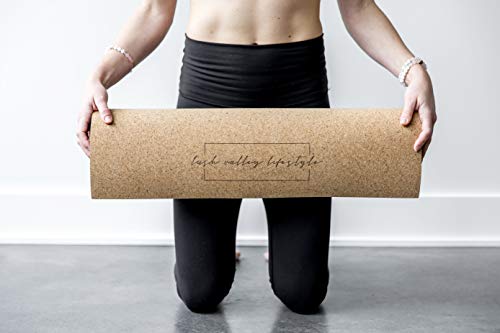418GWxlZuuL LUSH VALLEY LIFESTYLE | Premium Cork Yoga Mat for Everyday Use