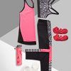 LUCKAYA 3 Pairs Anti-Slip Socks for Yoga Pilates Barre