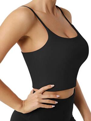 Letsfit Sports Bra for Women, Padded Adjustable Strap