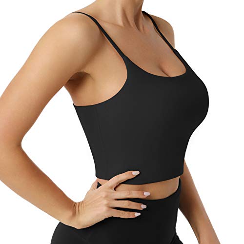 Letsfit Sports Bra for Women, Padded Adjustable Strap
