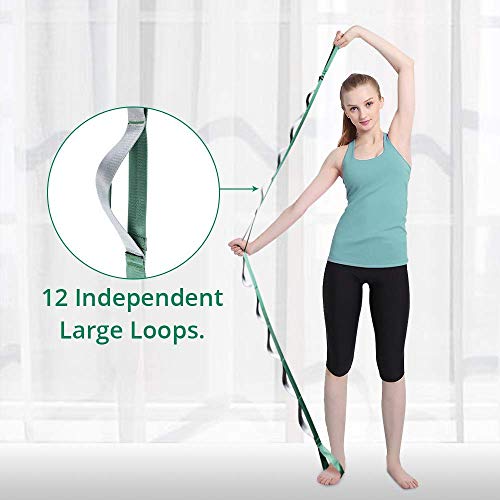 Yoga Strap for Exercise, Physical Therapy, Pilates