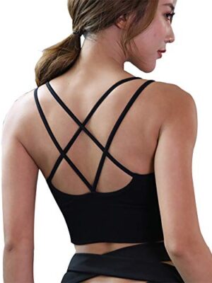Lianshp Cross Back Strappy Sports Bra