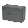 Gaiam Yoga Block + Yoga Strap Set, Grey