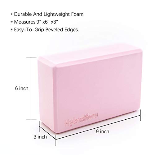 hybestforu Yoga Block(2 Pack) - High Density Yoga Brick