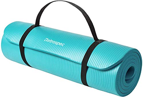 Retrospec Solana Yoga Mat 1/2" Thick w/Nylon Strap