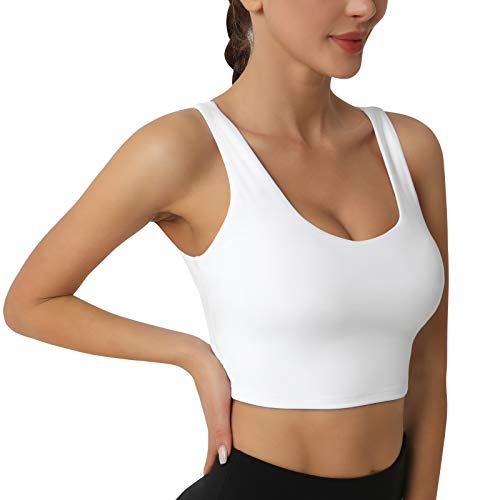 Letsfit Sports Bra for Women, Workout Fitness Crop Tank Tops