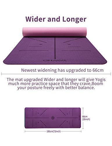 41ACq4o6-RL YAWHO Yoga Mat Fitness Mat Eco Friendly Material SGS