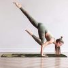 Thick Yoga Mat Non Slip Army Green Camouflage