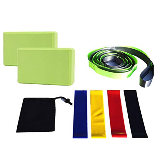 Yoga Blocks Stretching Strap Resistance Loop Band