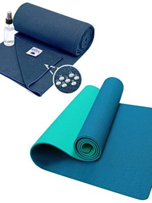 Yoga Mat and Yoga Towel Included Set