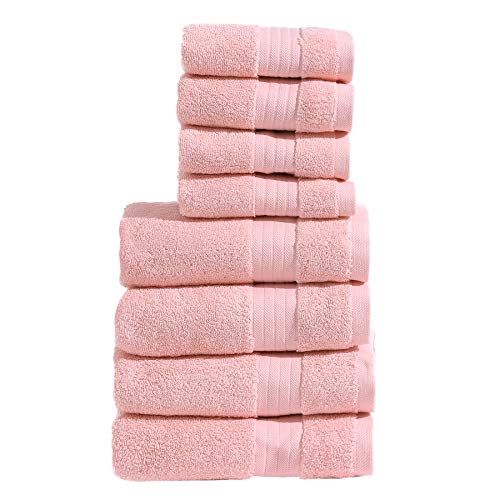 Mawill Spa and Hotel Premium 8-Piece Towel Set for Bathroom