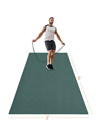 LERYG Yoga Mat Large Fitness Exercise Mat Durable 1 LERYG Yoga Mat Large Fitness Exercise Mat Durable