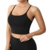Letsfit Sports Bra for Women, Padded Adjustable Strap