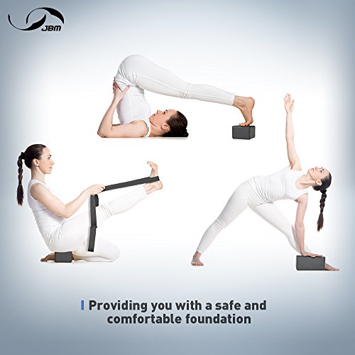 Yoga Practice: Yoga Block Plus Strap with Metal D-Ring and Cork Yoga Block