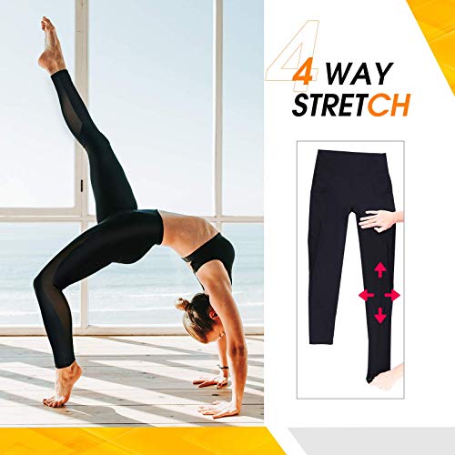 41B3EzQb+5L Trideer mesh Yoga Leggings