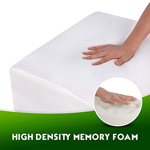 41BJNOBCYUL Leg Elevation Pillow with Memory Foam - Relieves Swelling & Pain, Supports Back, Hips, Knees - Ideal for Sleep, Relaxation & Reading 🛏️