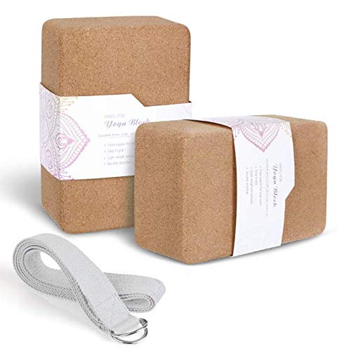Hautest Health Cork Yoga Blocks 2 Pack