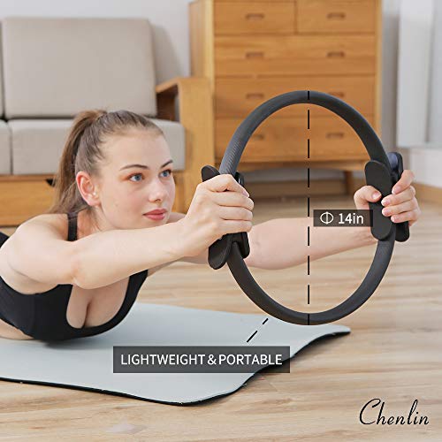 41BTqqXFqgL.SL1500 Pilates Ring with Dual Grip Handles for Toning Abs and Legs