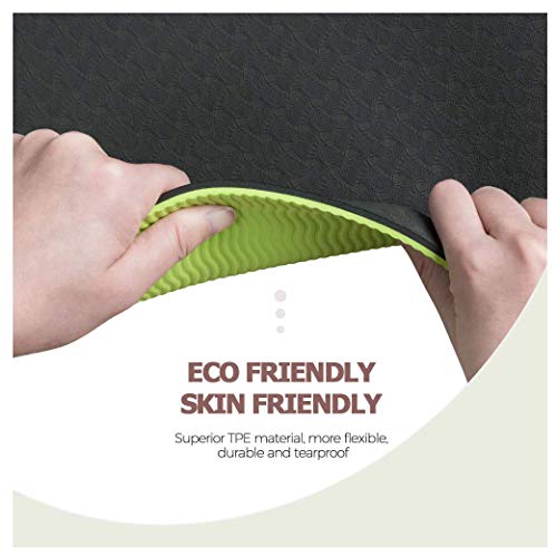 41BjeGv4NCL Vegou Yoga Mat Exercise Fitness Mat - High Density