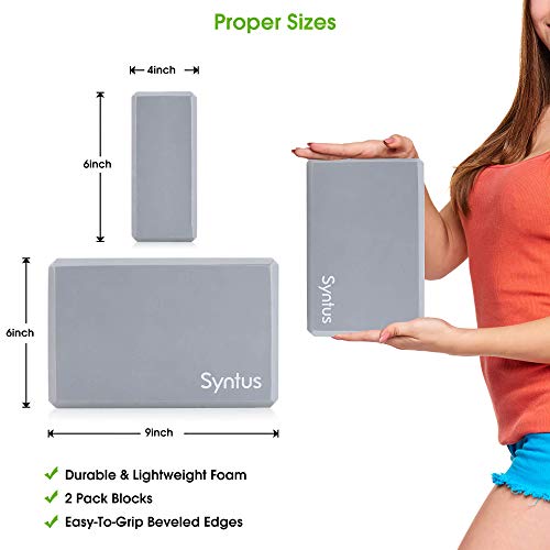41Bu5ttZ1GL Syntus 9-in-1 Yoga Set, 1 Yoga Strap with 12 Loops