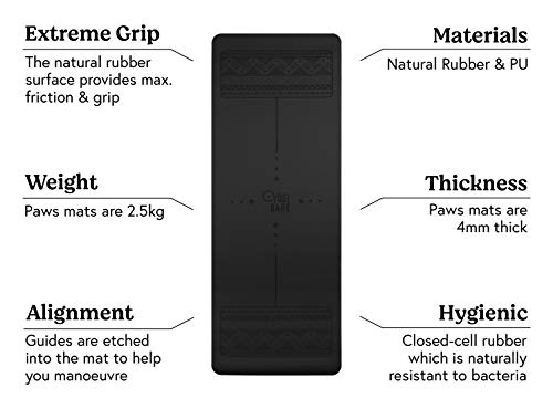 41BuqZu+96L Yogi Bare Paws - Extreme Grip Yoga Exercise Mat