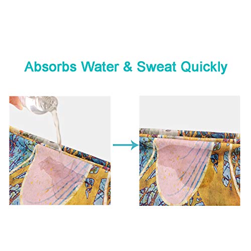 41BxlhjF52L QIYI Yoga Mat Towel with Corner Pockets