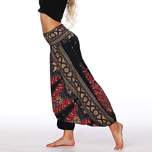 41CAhJCuLVL Lu's Chic Women's Harem Yoga Pants Palazzo Baggy