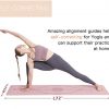 Yoga Mat Non Slip, Pilates Fitness Mats with Alignment Marks