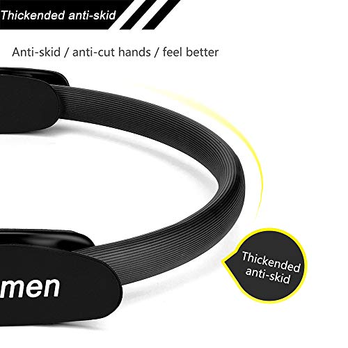 41CanHok3cL Giant Black Pilates Ring for Full Body Toning and Yoga Fitness