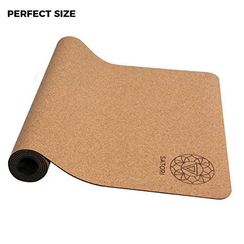41CtjTJPb0L SatoriConcept Cork Yoga Mat - 100% Eco Friendly Cork