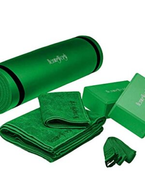 HemingWeigh Yoga Kit - Green Yoga Mat Set