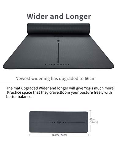 41DRXWYmZLL YAWHO Yoga Mat Fitness Mat Specifications 72'' x 26'' Thickness