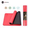 Banana Yoga Mat - Red Dual Color TPE Non-Slip Fitness Mat for Yoga, Gymnastics, and Floor Exercises