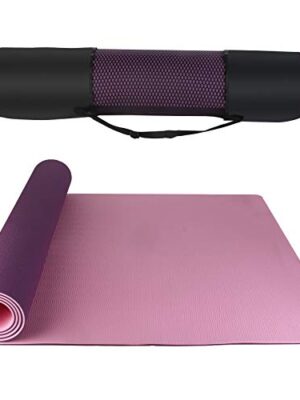 Yoga Mat with Carrying String Bag Pink