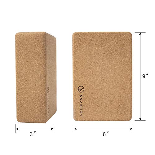41Dau1HIuOL SNAKUGA Yoga Block (2 Pack) to Support and Improve Poses Flexibility