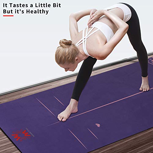 41DgCXMV4vL WWWW 4W Suede TPE Yoga Mat, Eco Friendly Non Slip