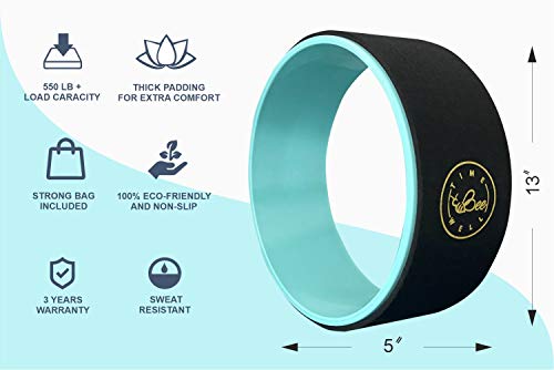 TimeBeeWell Yoga Wheel Plus Prop Bag - 13 x 5.1 inch