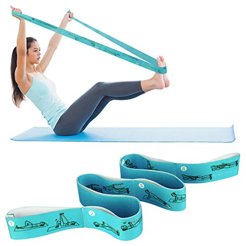 Stretching Bands Yoga, Green Strap for Stretching