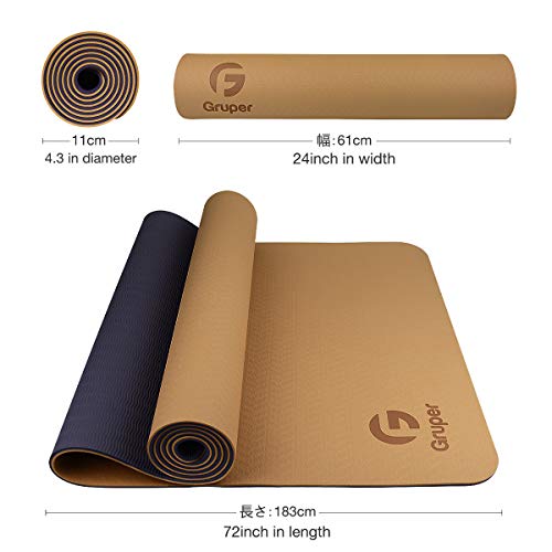 41EvLDaPKbL Pro Yoga Mat Eco Friendly with Carrying Strap