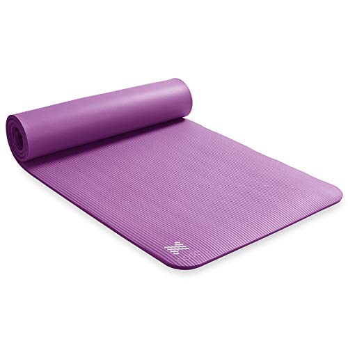 41EzVvafjJL Node Fitness Yoga Mat - 1/2" Extra Thick with Carrying Strap