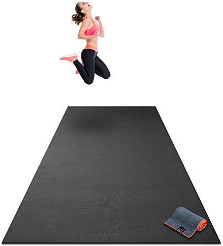 Premium Extra Large Exercise Mat - 10' x 4' x 1/4" Ultra Durable 1 Premium Extra Large Exercise Mat - 10' x 4' x 1/4" Ultra Durable