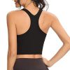 Lemedy Women Racerback Sports Bra Removable