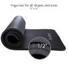 HemingWeigh Yoga Kit - Black Yoga Mat Set Includes Carrying Strap